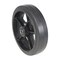 Vestil Mold on Rubber Wheel 8x2 Black WHL-MR-8X2 - alternate 2